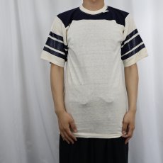 画像2: 70〜80's ARTEX USA製 フットボールTシャツ M (2)
