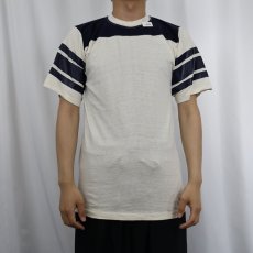 画像2: 70〜80's ARTEX USA製 フットボールTシャツ M (2)