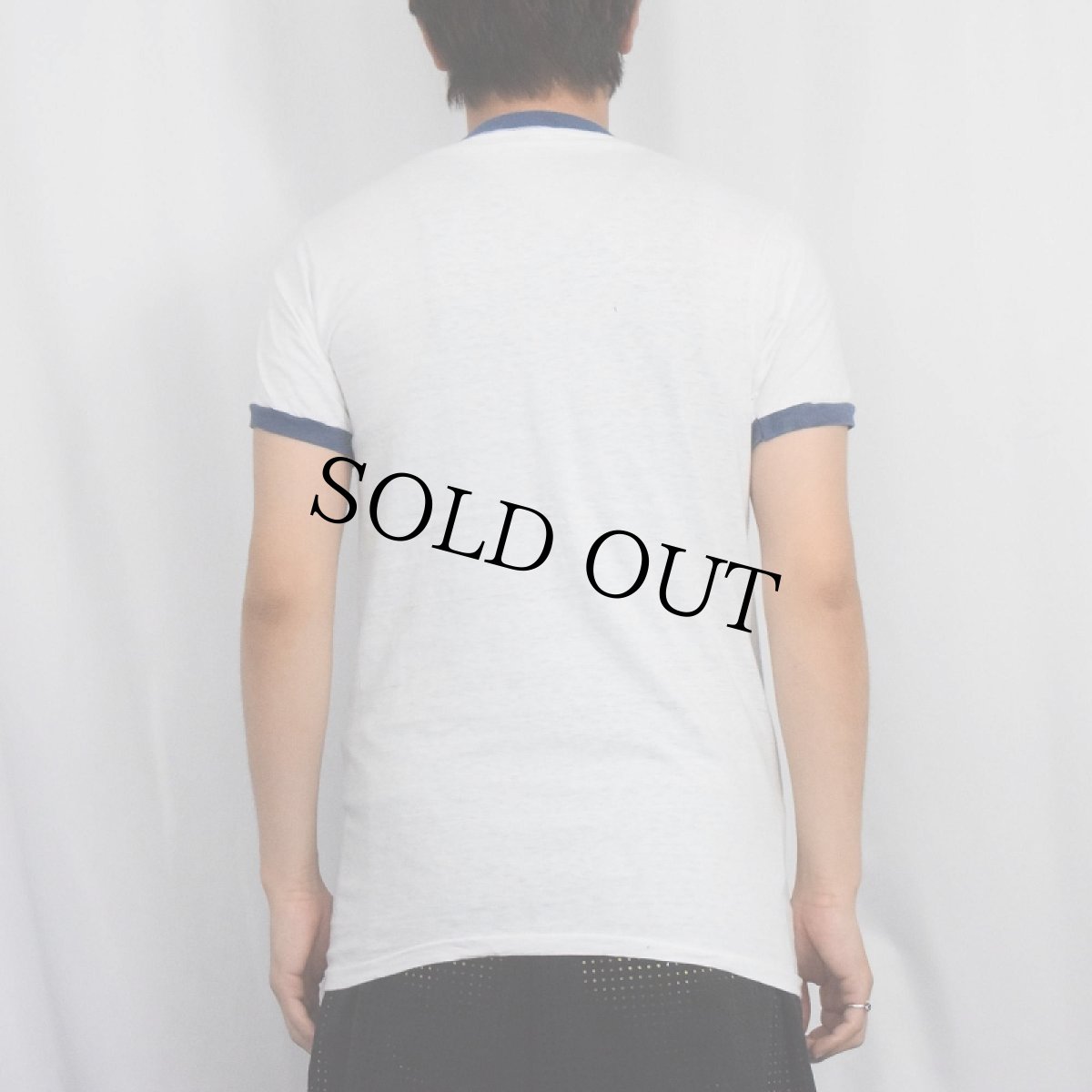 画像3: 60's〜 USA製 "ST.MARY'S PARK HOUSES TENANT PATROL" プリントリンガーTシャツ L (3)