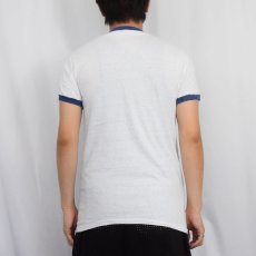 画像3: 60's〜 USA製 "ST.MARY'S PARK HOUSES TENANT PATROL" プリントリンガーTシャツ L (3)
