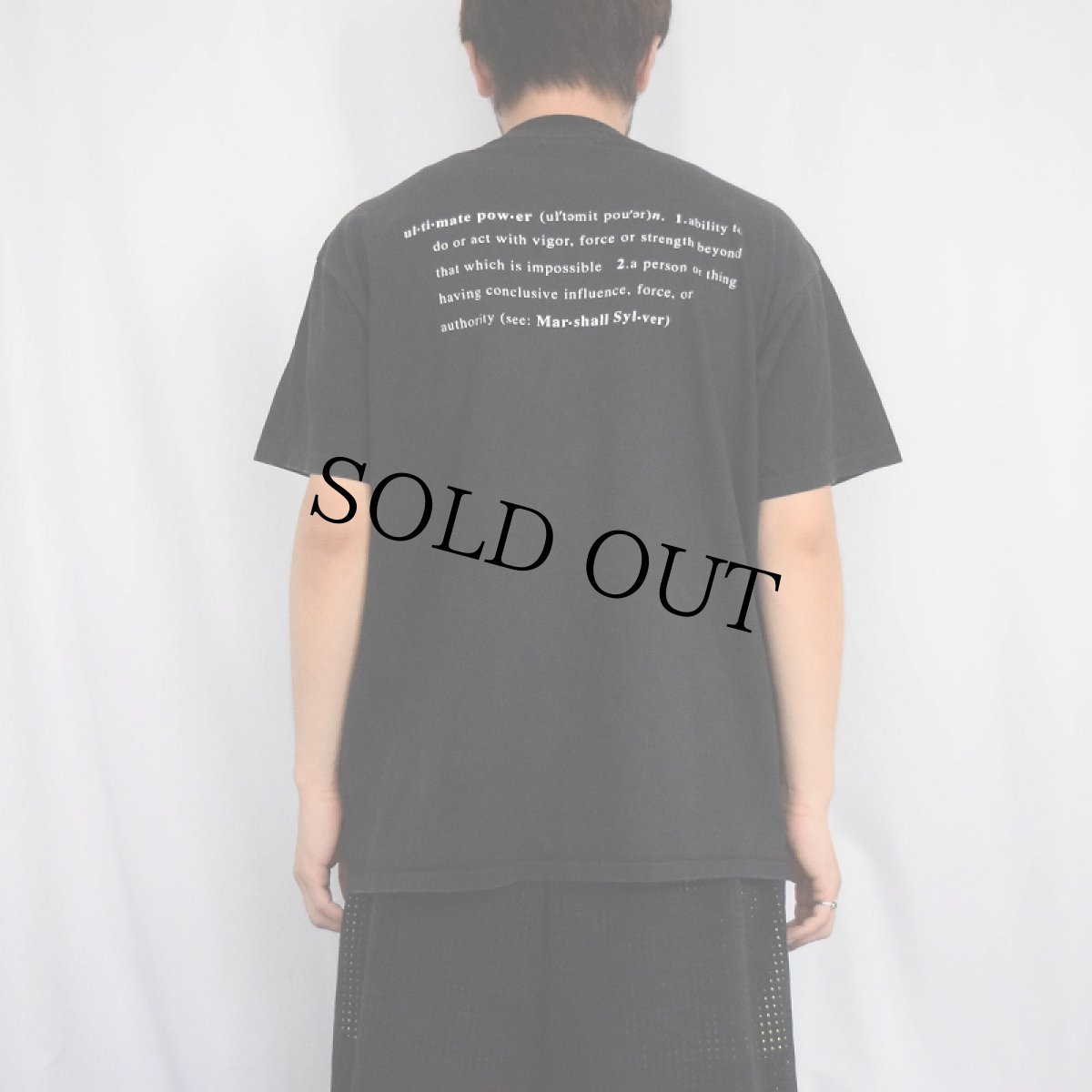 画像3: 90's Marshall Sylver 催眠術師プリントTシャツ BLACK L (3)