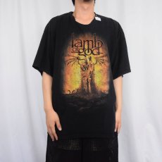 画像2: 2000's lamb of god ヘヴィメタルバンドTシャツ BLACK 2XL (2)