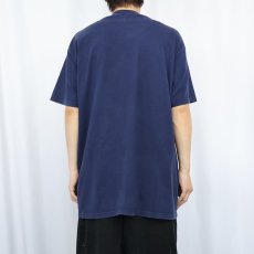 画像3: 90's MARVEL Captain America ロゴプリントTシャツ NAVY XL (3)