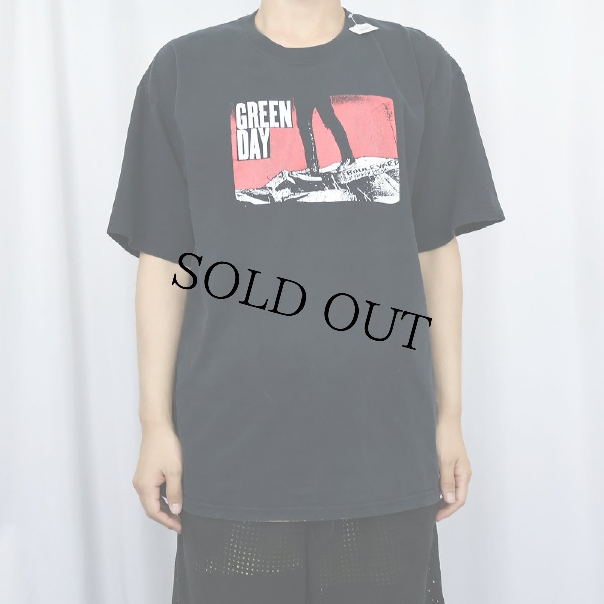 画像2: 2000's GREEN DAY パンクロックバンドTシャツ BLACK (2)