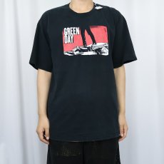 画像2: 2000's GREEN DAY パンクロックバンドTシャツ BLACK (2)