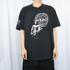 画像3: 90's VIKINGS USA製 プリントTシャツ BLACK XL (3)