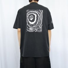 画像4: 90's VIKINGS USA製 プリントTシャツ BLACK XL (4)