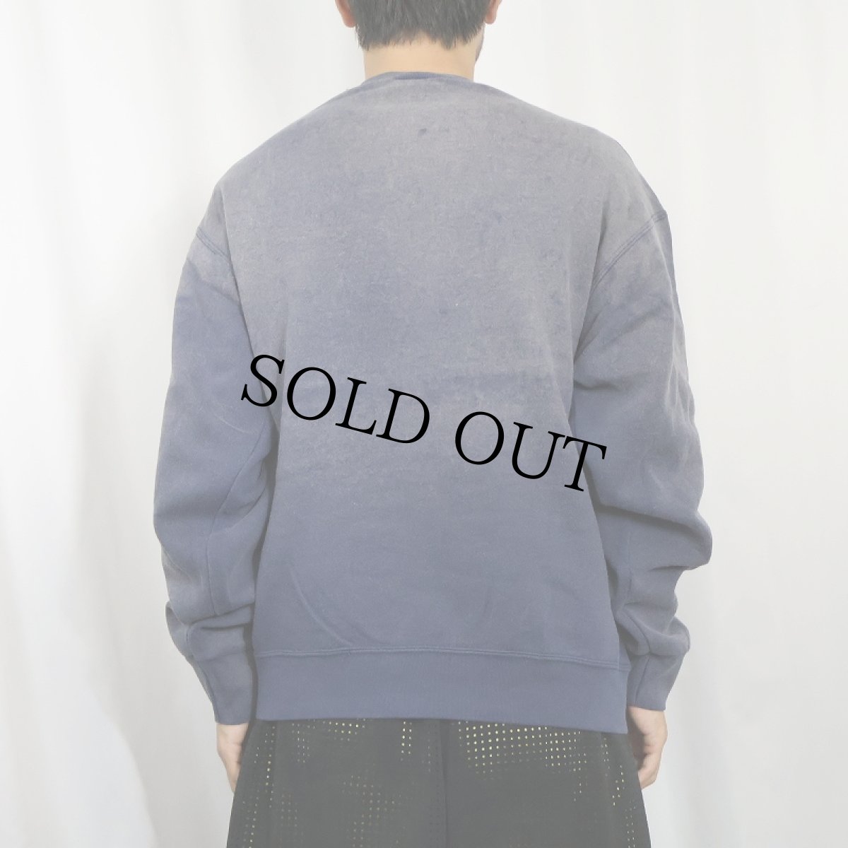 画像3: 2000's FRUIT OF THE LOOM フェードスウェット NAVY L (3)