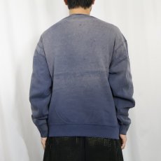 画像3: 2000's FRUIT OF THE LOOM フェードスウェット NAVY L (3)