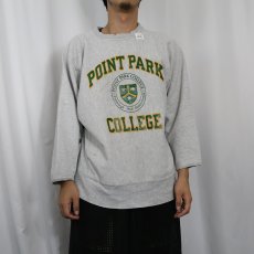画像2: 80's〜 REVERSE WEAVE "POINT PARK COLLEGE" プリントスウェット (2)