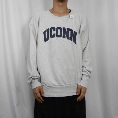画像2: 80's〜 Champion REVERSE WEAVE "UCONN" プリントスウェット (2)