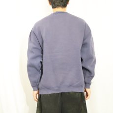 画像3: 90's Lee USA製 "DUQUESNE CHEERLEADING" プリントスウェット NAVY L (3)