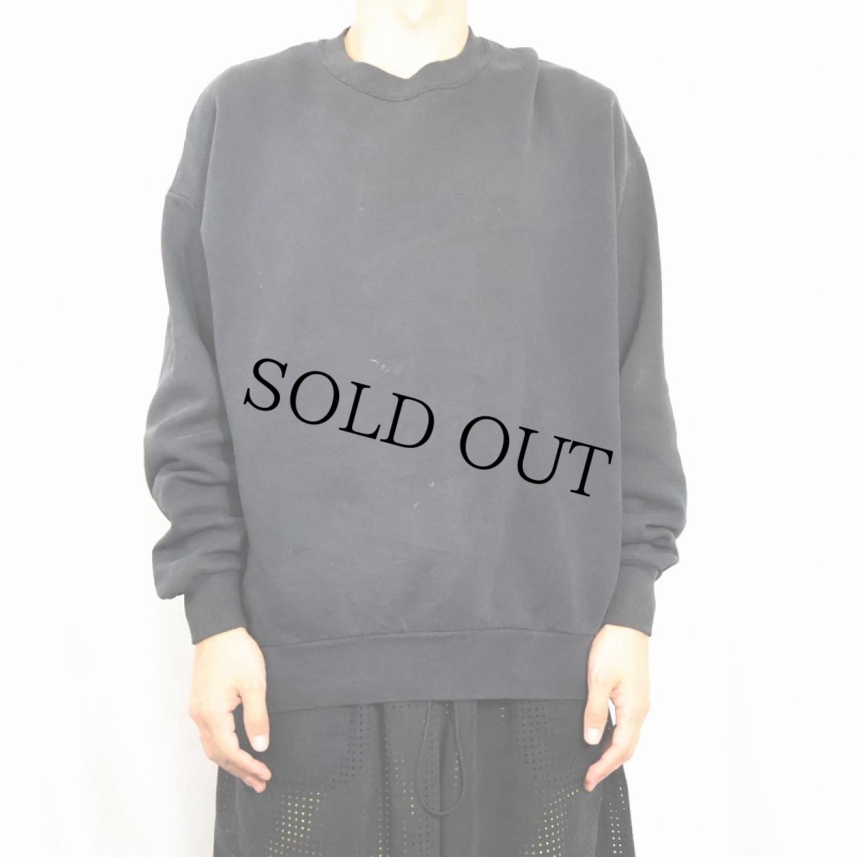 画像2: 90's JERZEES USA製 無地スウェット BLACK XL (2)