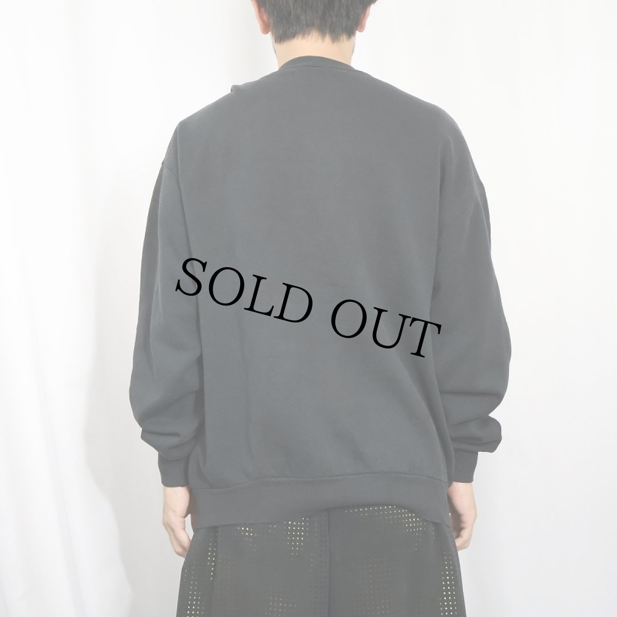 画像3: 90's JERZEES USA製 無地スウェット BLACK XL (3)