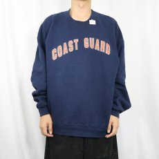画像3: 90's SOFFE USA製 "COAST GUARD" プリントスウェット NAVY XL (3)