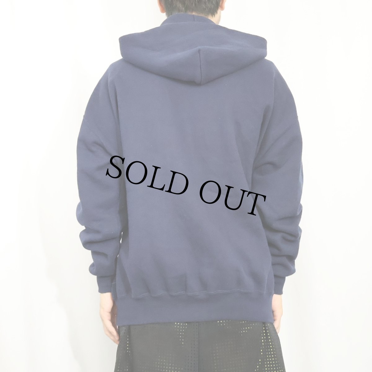 画像3: 90's〜 RUSSELL ATHLETIC スウェットジップパーカー NAVY XL (3)