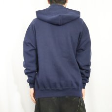 画像3: 90's〜 RUSSELL ATHLETIC スウェットジップパーカー NAVY XL (3)