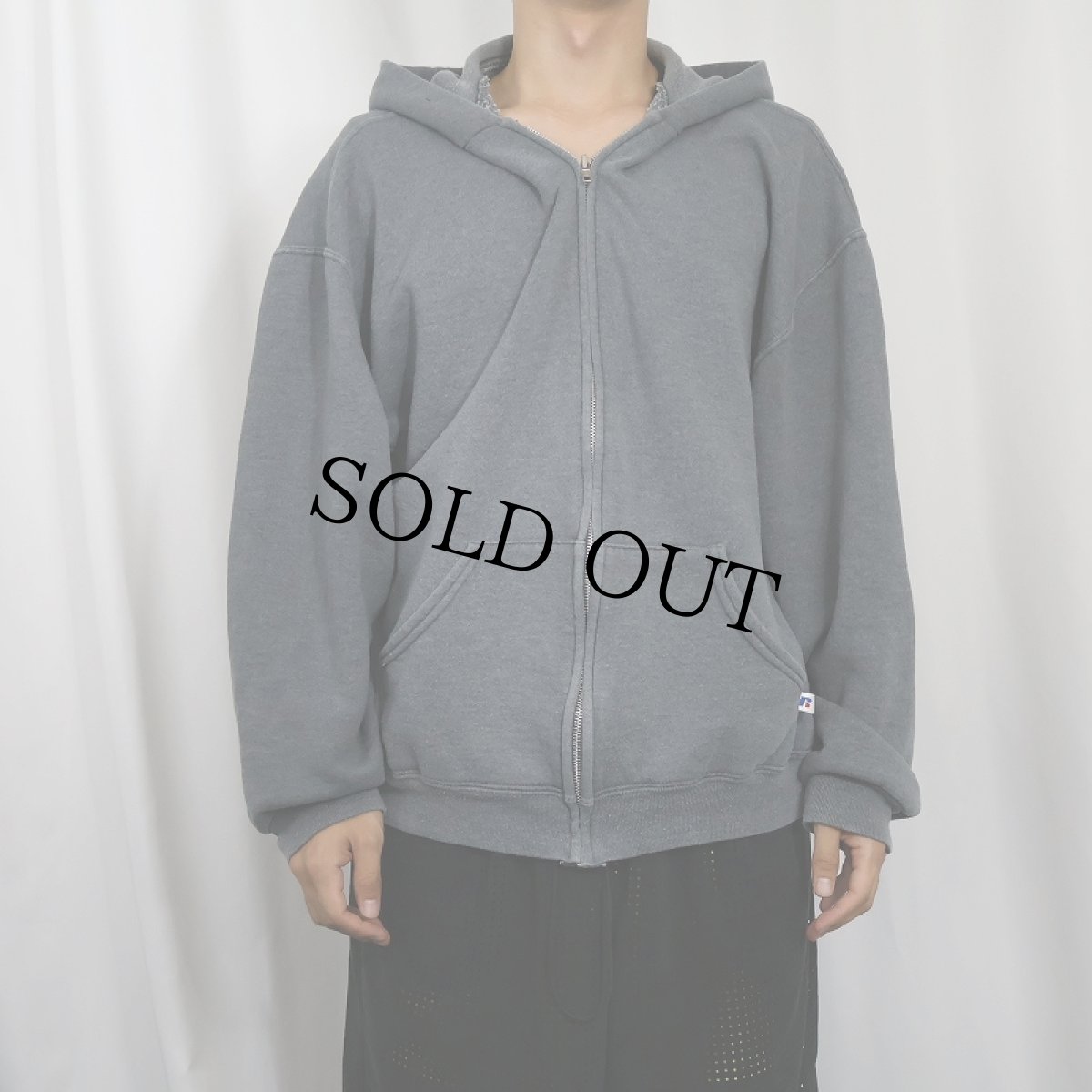 画像2: 2000's RUSSELL ATHLETIC スウェットジップパーカー L (2)