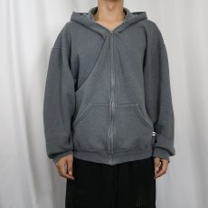 画像2: 2000's RUSSELL ATHLETIC スウェットジップパーカー L (2)