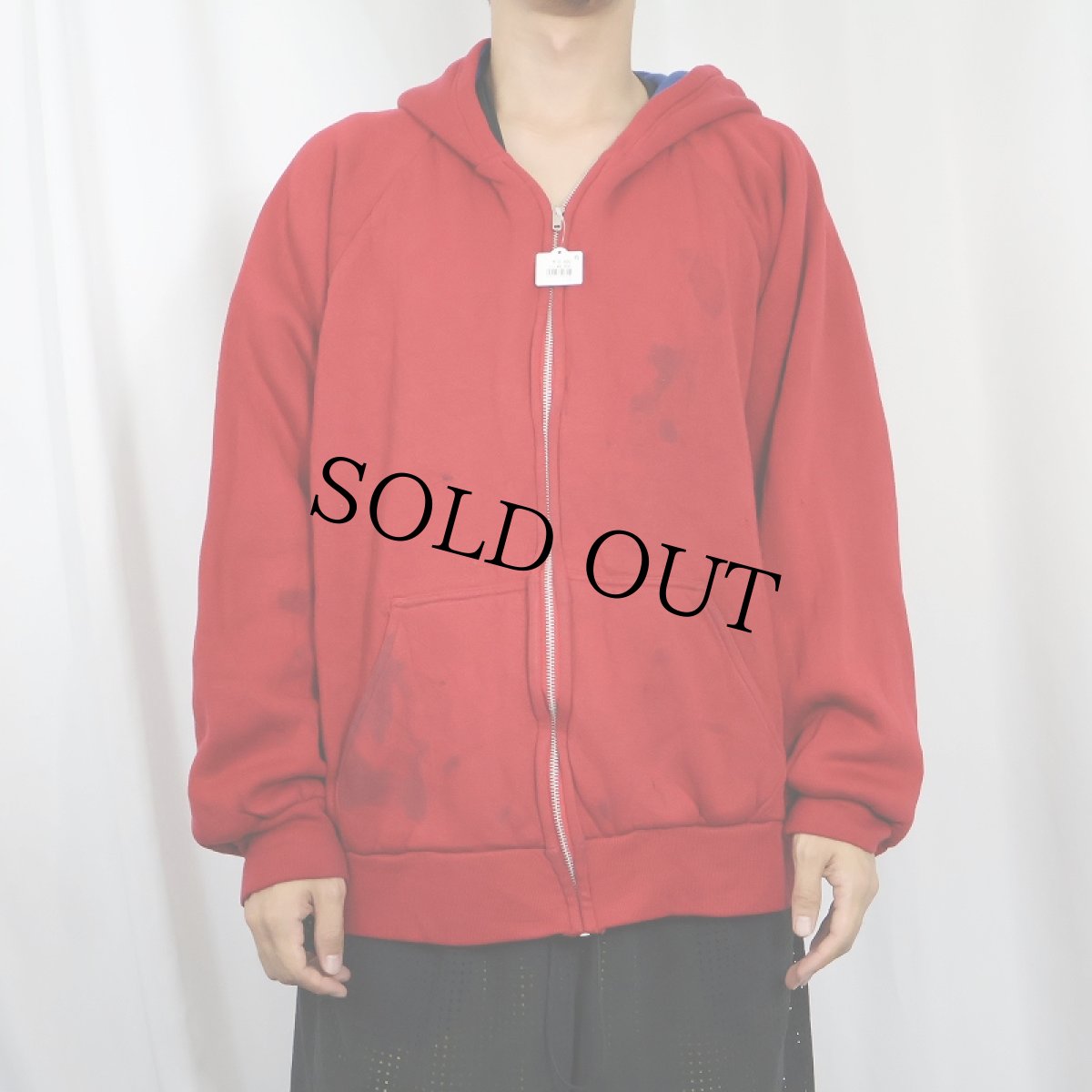 画像3: 70〜80's 裏サーマル スウェットジップパーカー (3)