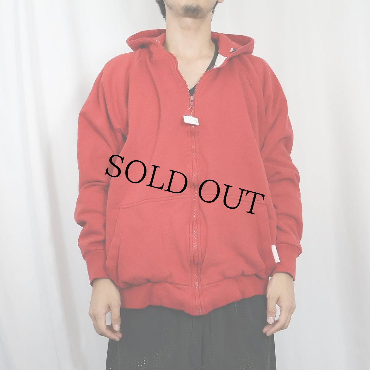 画像2: 裏サーマル スウェットジップパーカー (2)