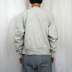 画像3: 80's Champion REVERSE WEAVE トリコタグ USA製 "ARMY" 染み込みプリントスウェット L (3)
