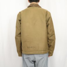 画像3: 40's U.S.NAVY N-1 ステンシル入り デッキジャケット SIZE40 (3)