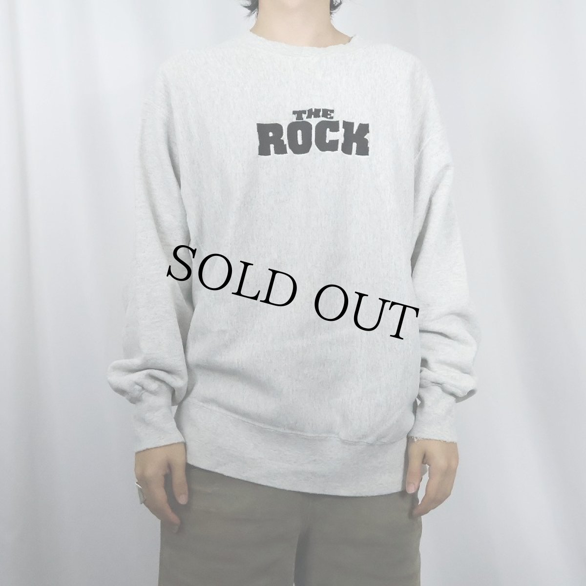 画像2: 90's Lee USA製 REVERSE WEAVE TYPE "THE ROCK" 刺繍スウェット XL (2)