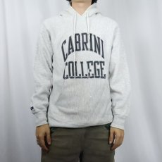 画像2: 90's JANSPORT USA製 REVERSE WEAVE TYPE "CABRINI COLLEGE" プリントスウェットフーディ M (2)