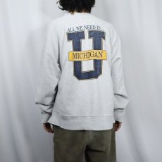画像4: 90's REVERSE WEAVE TYPE "MICHIGAN" プリントスウェット (4)