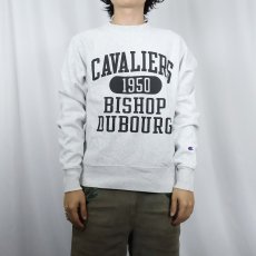 画像2: 2000's Champion REVERSE WEAVE "CAVALIERS BISHOP DUBOURG" プリントスウェット S (2)
