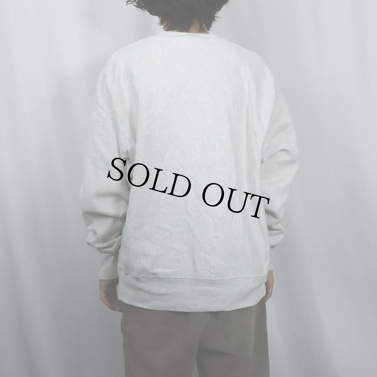 画像3: 2000's Champion REVERSE WEAVE "MCV" プリントスウェット L (3)