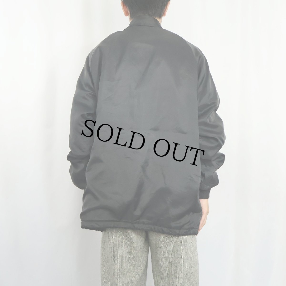 画像3: 70〜80's Swingster 裏ボア ナイロンコーチジャケット BLACK L (3)