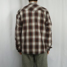 画像3: 2011AW Patagonia "ORGANIC COTTON" オンブレーチェック柄 コットンシャツ M (3)