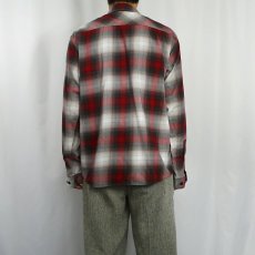 画像3: 2013AW Patagonia "ORGANIC COTTON" オンブレーチェック柄 コットン×ポリエステルシャツ M (3)