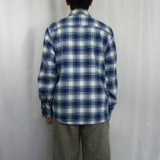 画像3: 2020SS Patagonia "ORGANIC COTTON" 猫目ボタン オンブレーチェック柄 コットンシャツ M (3)