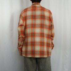 画像3: 2017SS Patagonia オンブレーチェック柄 オーガニックコットンシャツ L (3)