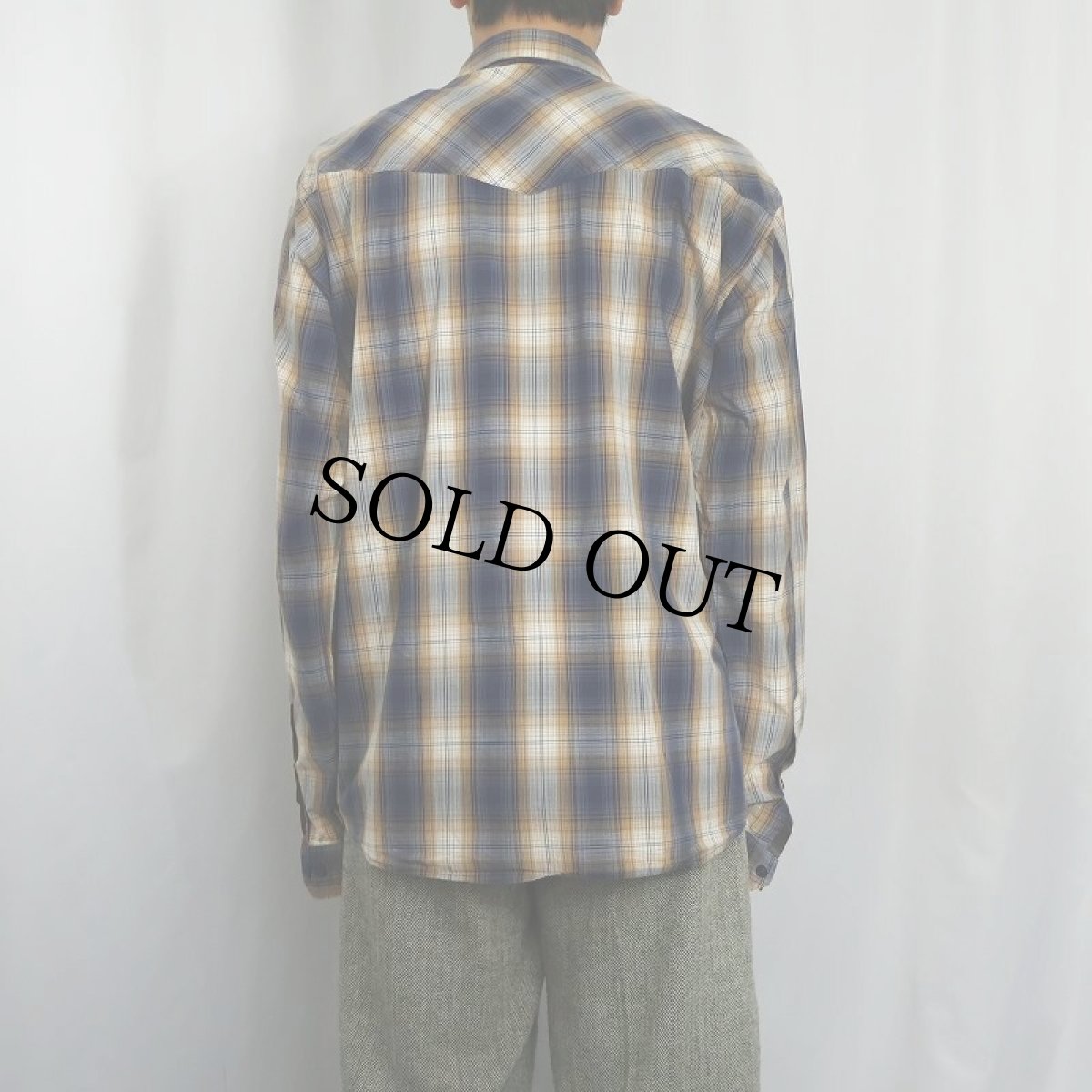 画像3: 2011AW Patagonia "ORGANIC COTTON" オンブレーチェック柄 コットンシャツ L (3)