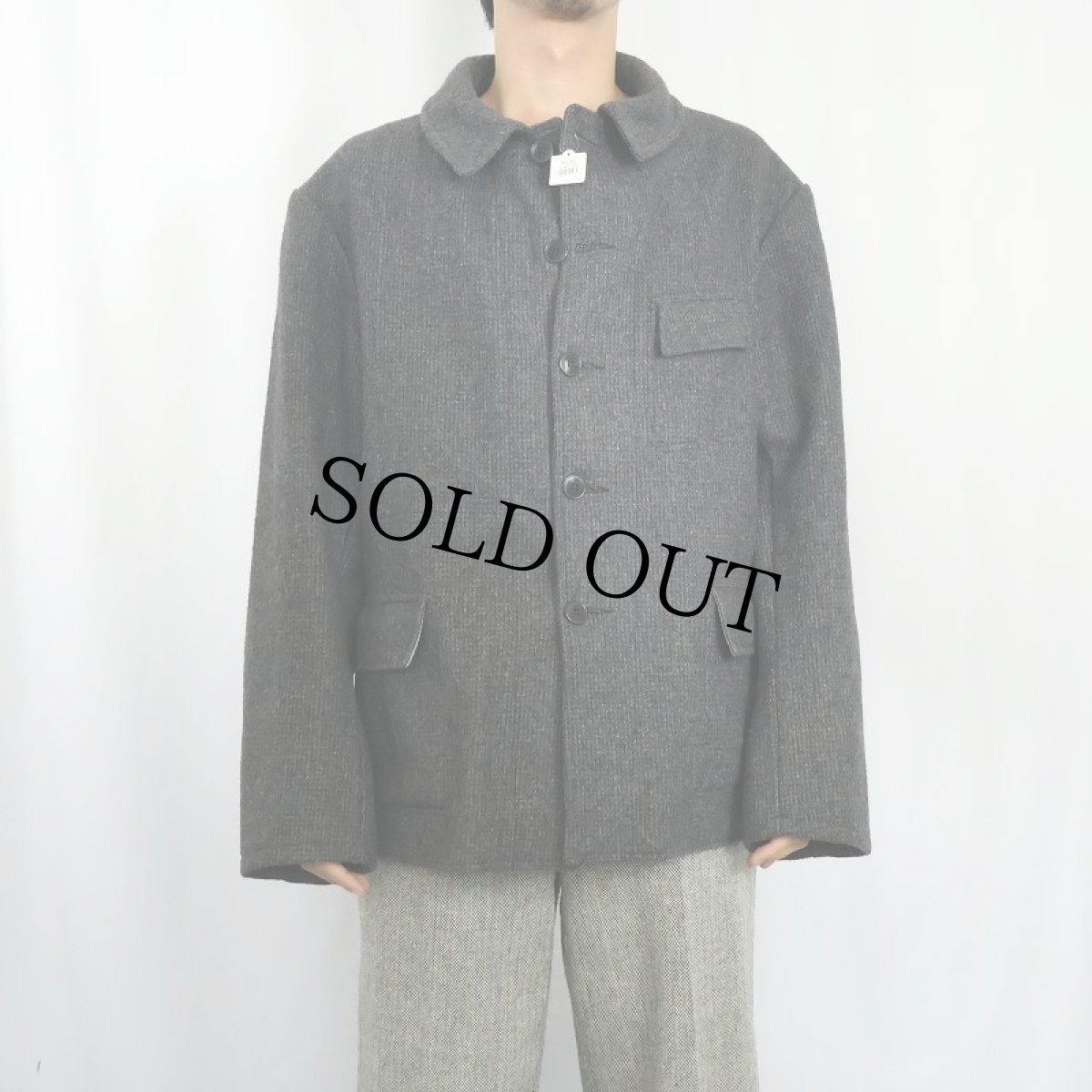 画像2: 50's FRENCH ウールファーマーズジャケット (2)