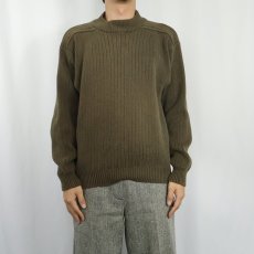画像2: 80〜90's BANANA REPUBLIC モックネック コットンニットセーター S (2)
