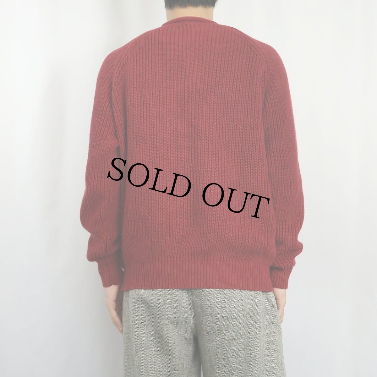 画像3: 2000's L.L.Bean ロールネック コットンニットセーター M (3)