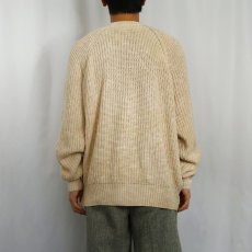 画像3: 80〜90's L.L.Bean USA製 コットン フィッシャーマンセーター M (3)