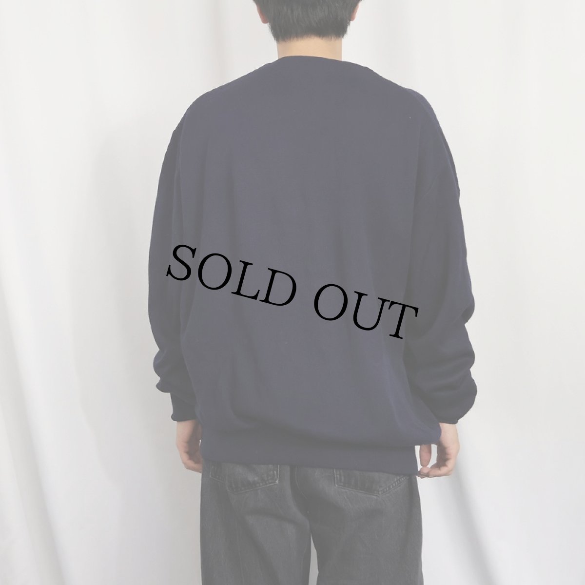 画像3: 70〜80's CHEMISE LACOSTE SPAIN製 ロゴ刺繍 ウールニットカーディガン NAVY (3)