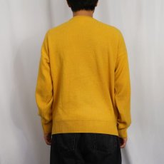 画像3: 70〜80's CHEMISE LACOSTE FRANCE製 ロゴ刺繍 ウールニットセーター SIZE4 (3)