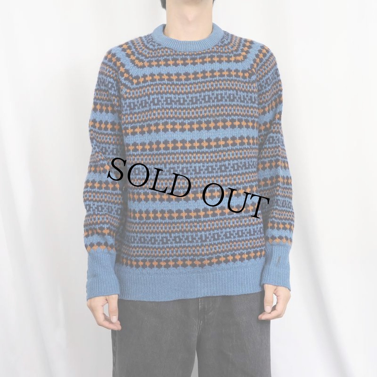 画像3: 70's PENDLETON USA製 フェアアイル柄 ウールニットセーター L (3)