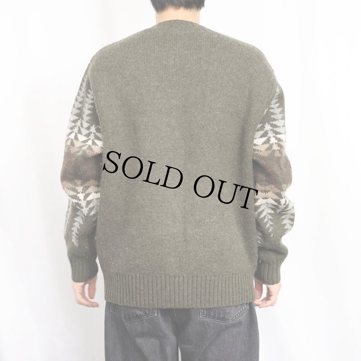 画像3: PENDLETON ネイティブ柄 ウールニットセーター L (3)