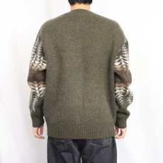 画像3: PENDLETON ネイティブ柄 ウールニットセーター L (3)