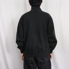 画像3: 90's RUSSELL ATHLETIC USA製 "HIGH COTTON" 前V タートルネックスウェット BLACK XXL (3)
