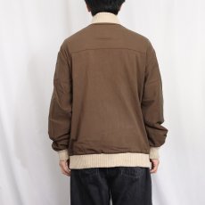 画像3: 70〜80's CHEMISE LACOSTE FRANCE製 ニット切り替え ポリコットン ジップジャケット SIZE4 (3)