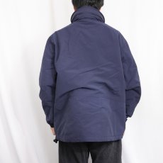 画像3: 90's〜 Eddie Bauer フリースライナー ハーフジップナイロンジャケット NAVY S (3)